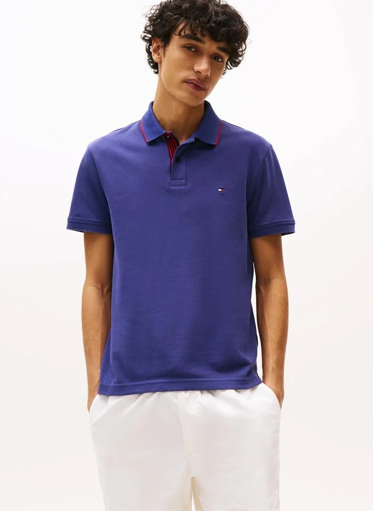 تومي هيلفيغر Regular Fit Stretch Cotton Polo