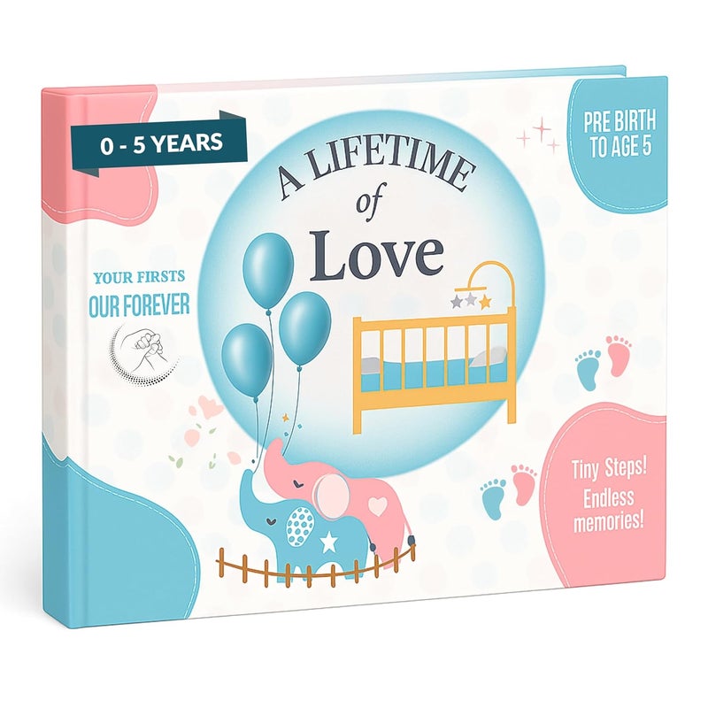 BeBojo Baby Journal [0–5 Years] | Baby Record Book & Memory Keepsake | 100 Pages | Baby Shower Gifts for Mom to Be | Gifts for Expectant Mother & New Mom | Baby Journal Record Book - Image 1