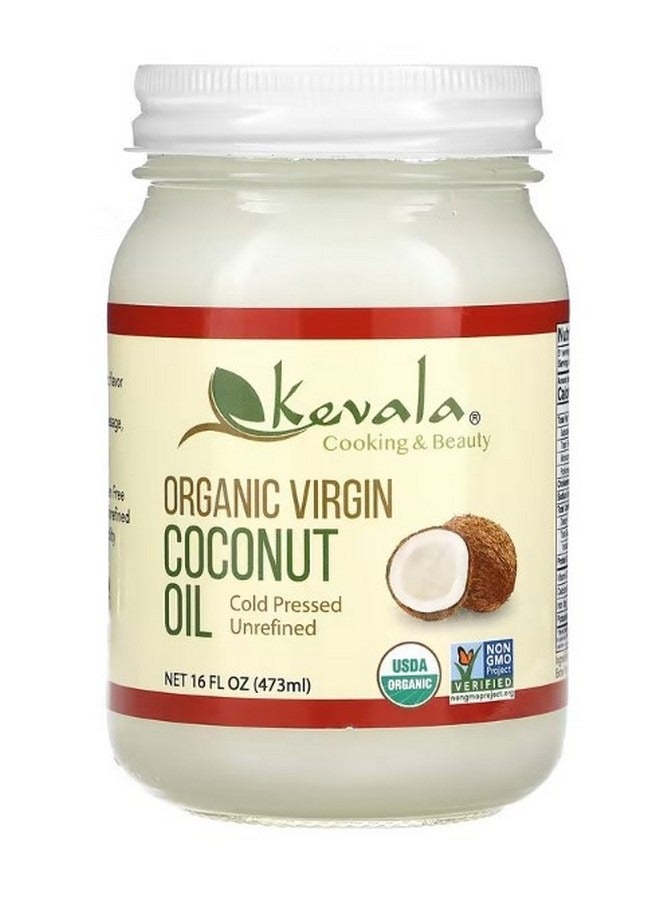 Kevala Organic Virgin Coconut Oil 16 fl oz 473 ml - Image 1