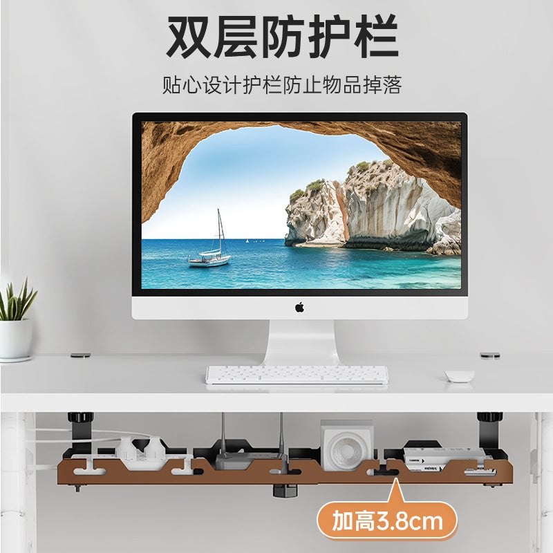 Desktop Cable Organizer, Desk Wire Winding Storage, Power Strip Socket, Punch-Free Router Data Cable - Image 5