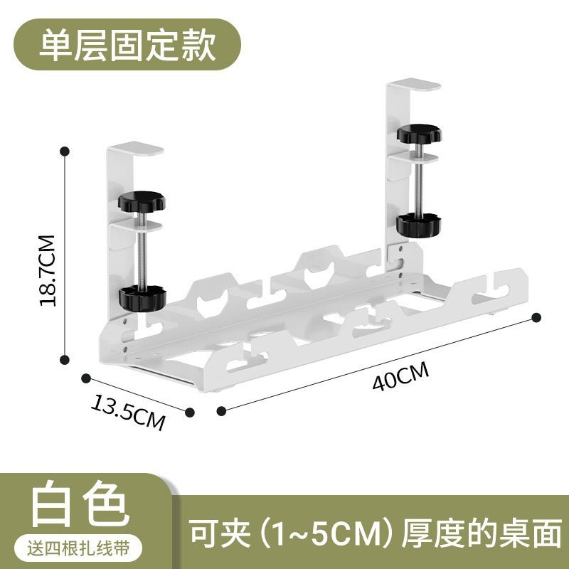 Desktop Cable Organizer, Desk Wire Winding Storage, Power Strip Socket, Punch-Free Router Data Cable - Image 1