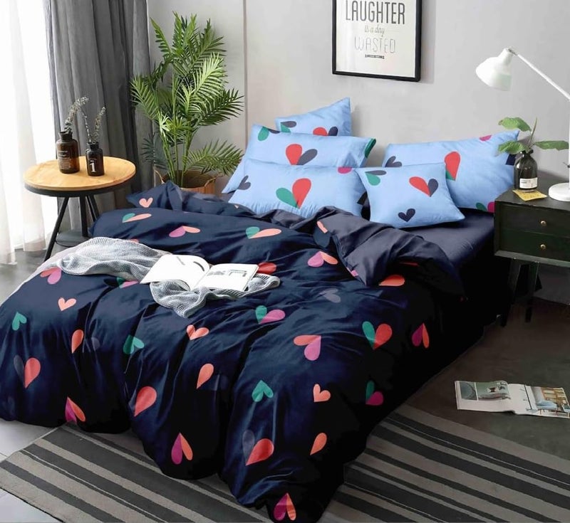 SITTING STYLE Sitting Style350 Tc Glace Cotton Double King Size Duvet Cover II Razai Cover II Quilt Cover for Double Bed Size with Zipper Dohars 90x100 inchMulticolor  - Image 1