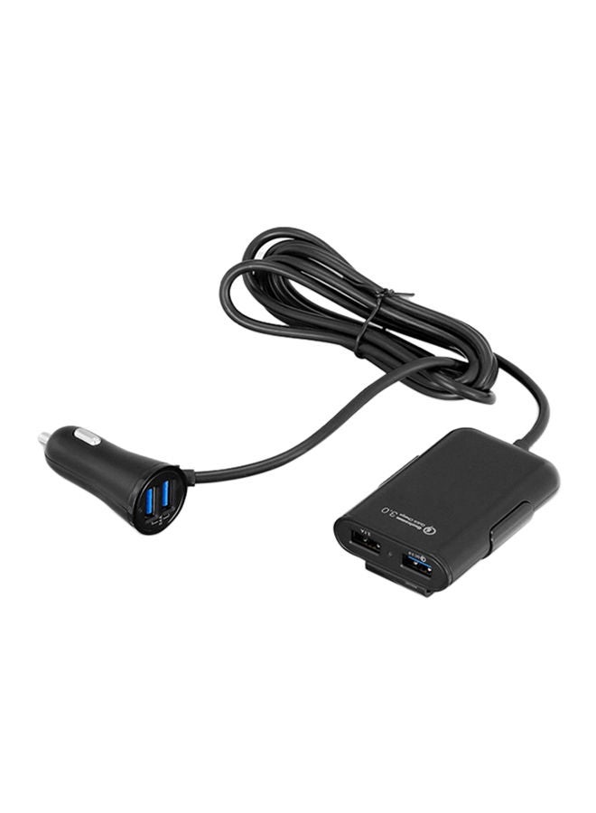 NIBEMINENT 4-In-1 Fast Car Charger Black  - Image 1