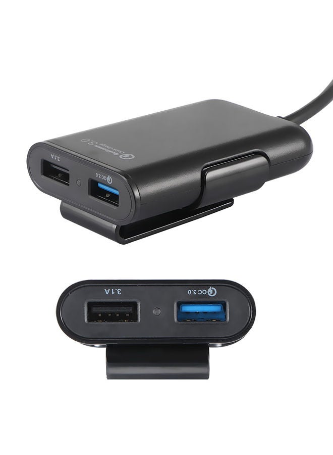 NIBEMINENT 4-In-1 Fast Car Charger Black  - Image 2