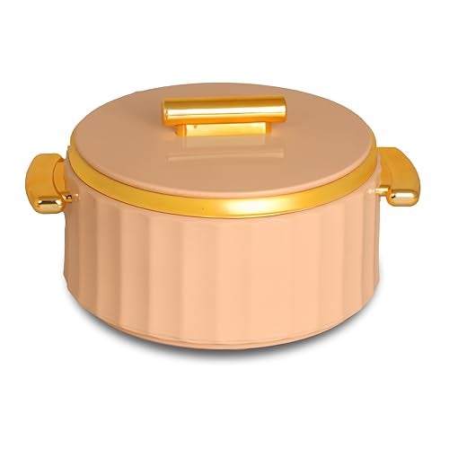 Selvel Camry Casserole Insulated Hot Pot with Stainless Steel Inner Single | Roti Casserole | Hot Box for Kitchen | Chapati, Roti, Biryani | Keeps Food Hot & Fresh (Peach, 1700 ML) - Image 1