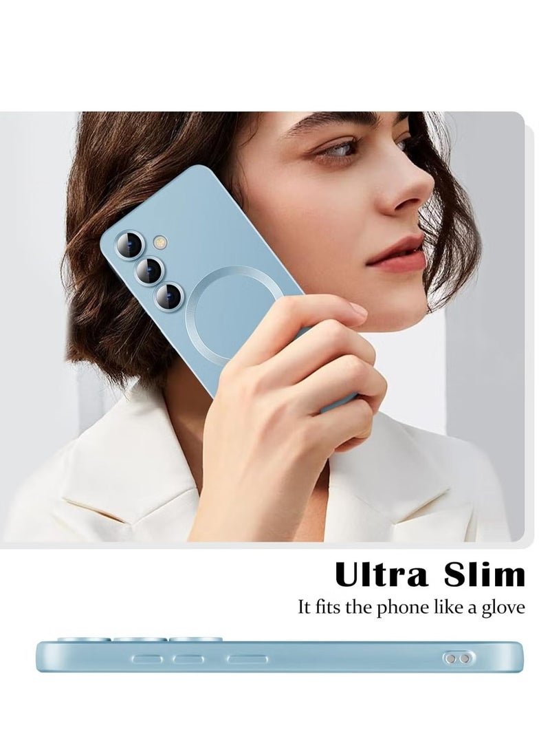 ELTRAZONE Samsung Galaxy S24 Plus 5G Magnetic Case Cover – Luxury Metallic Paint, Silicone Phone Case with Full Camera Lens Protector, Shockproof Bumper for Maximum Protection – Stylish and Durable Case for Samsung Galaxy S24 Plus 5G - Image 5