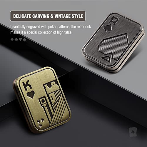 ITOKEY Fidget Toys Adults, EDC Metal Fidget Slider, Magnetic Poker Push Card, Sensory Toys for Anxiety ADHD Autism, Cool Fidgets for Teens Boy, Small Magnet Toys for Stress Relief Gifts - Image 5