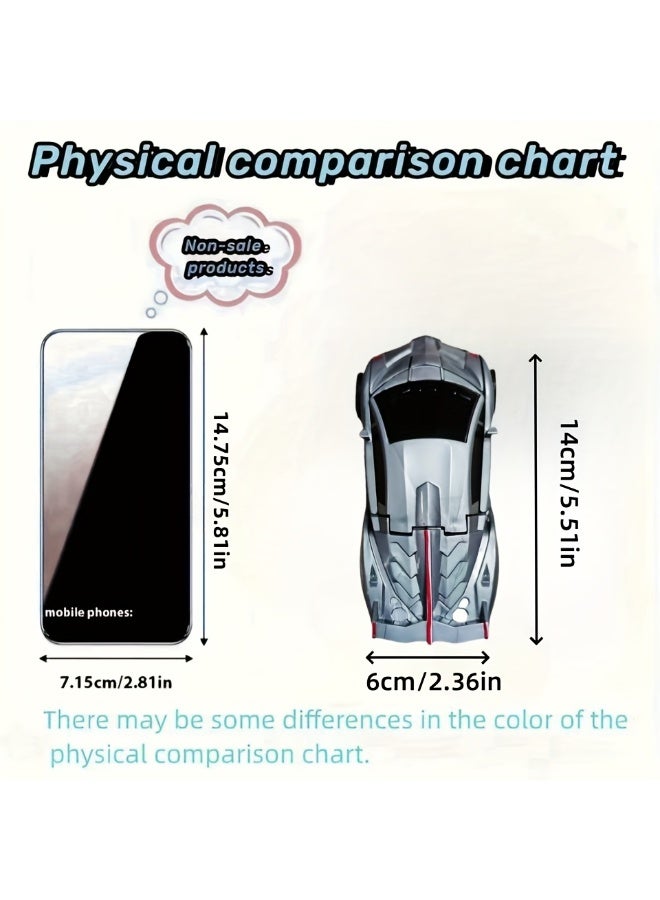 شابية ألعاب سيارات وشاحنات تعمل بالاحتكاك للأولاد من عمر 3 إلى 8 سنوات، ألعاب سيارات متحولة للأطفال، هدايا عيد ميلاد الأكثر شعبية للأولاد. (رمادي) - Image 3