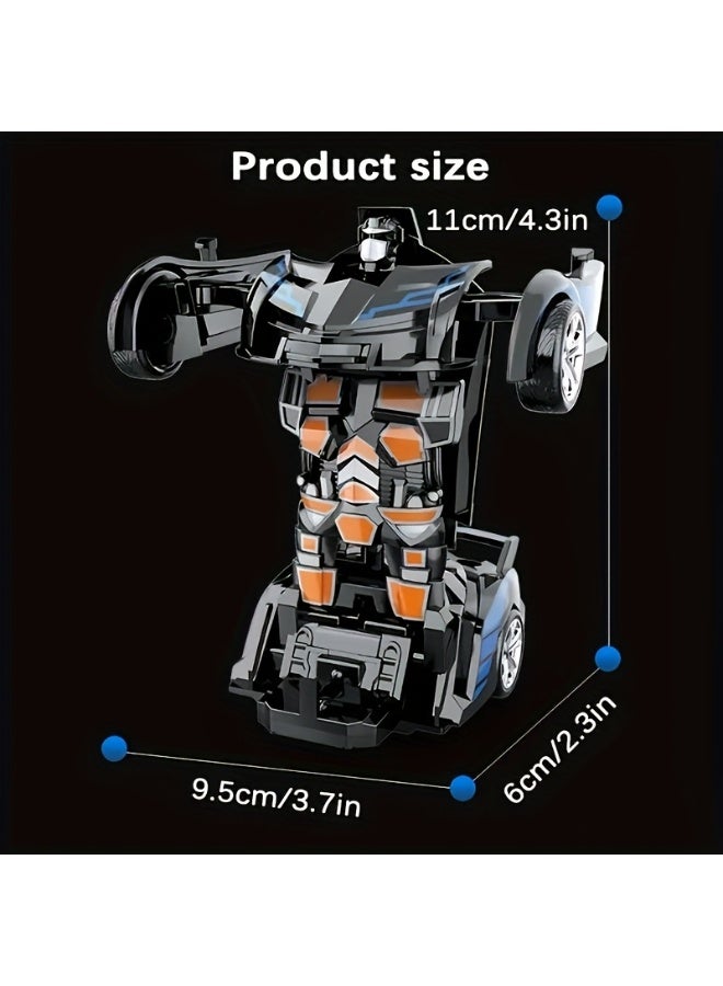شابية ألعاب سيارات وشاحنات تعمل بالاحتكاك للأولاد من عمر 3 إلى 8 سنوات، ألعاب سيارات متحولة للأطفال، هدايا عيد ميلاد الأكثر شعبية للأولاد. (رمادي) - Image 2