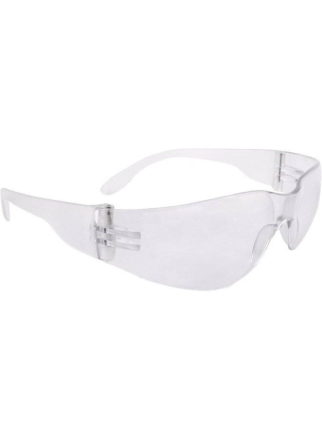 Radians Clear Safety Glasses, Scratch-Resistant, Wraparound, One Size - Image 1