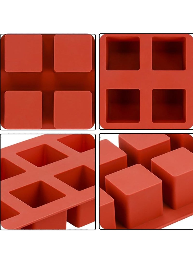 Beauenty Cube Cake Silicone Mold | 2" x 2" x 2" 3D Square Mousse Cake Baking Mold, French Dessert Molds for Chocolate Brownie Bites, Pastry, Jello, Ice Cream Cube, 8-Cavity - Image 4