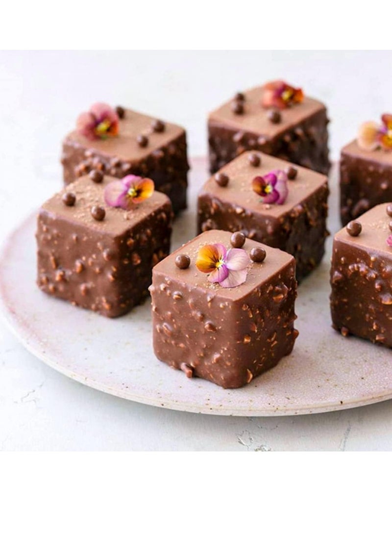 Beauenty Cube Cake Silicone Mold | 2" x 2" x 2" 3D Square Mousse Cake Baking Mold, French Dessert Molds for Chocolate Brownie Bites, Pastry, Jello, Ice Cream Cube, 8-Cavity - Image 5