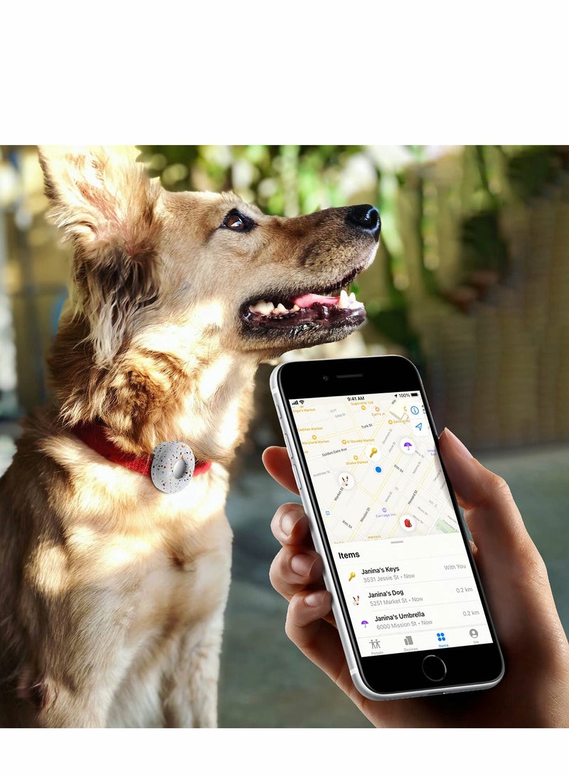 Silicone AirTag Dog Collar Holder (2 Pack) - Anti-Lost Pet Accessory for Cats & Dogs, Compatible with Collars & Charms - Image 4