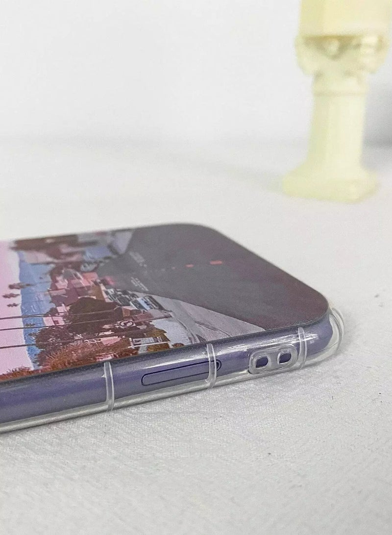 1pc Highway Scenery Print Case Compatible With iPhone  - Image 3