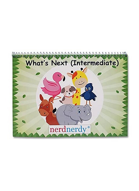 NerdNerdy’s What Next (intermediate level), develops logical reasoning skills for ages 4-6 yrs, what's next for kids, pecs for speech therapy, IQ game, classroom game. Intelligence, learning and education,autism toys for speech development, matching flash cards for autism,what's next cards,wh question educational toy,logical thinking activities for kids,iq games