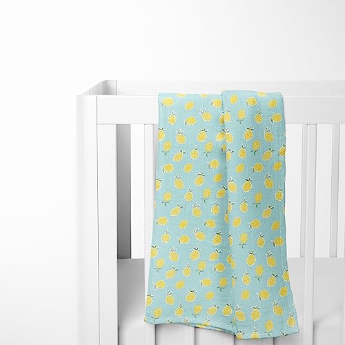 haus & kinder 100% Cotton Muslin Swaddle Wrap for New Born Baby | Pack of 2 (100×100 cm) | Baby Blanket & Swaddles for Newborn | Fruit & Ditsy Floral - Image 2