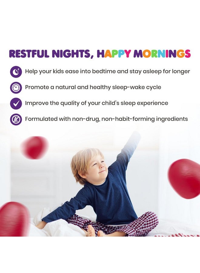 دكتور موريتز حلوى جيلاتين الميلاتونين من دكتور موريتز للأطفال والكبار حلوى جيلاتين للأطفال بنكهة الفراولة الطبيعية - قابلة للمضغ 1 ملغ من الميلاتونين للمراهقين - الميلاتونين للأطفال (60 قطعة) - Image 3