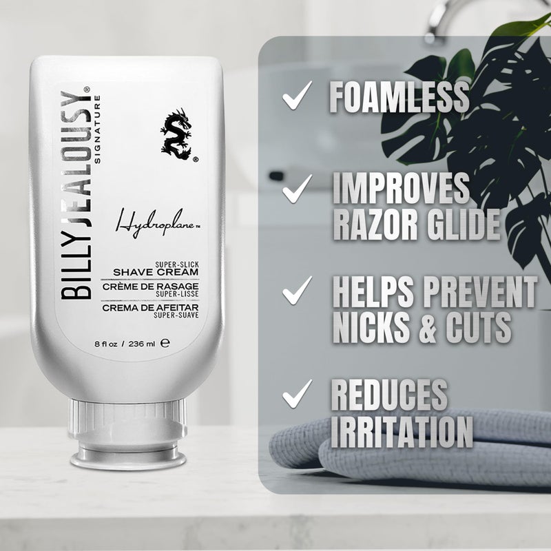 Billy Jealousy Hydroplane Super Slick Shave Cream, 8 Fl Oz (Pack of 1) - Image 3