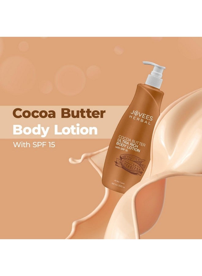 Jovees Herbal Cocoa Butter Hand & Body Lotion For Hydrates & Moisturise For All Skin Types 500ml - Image 3