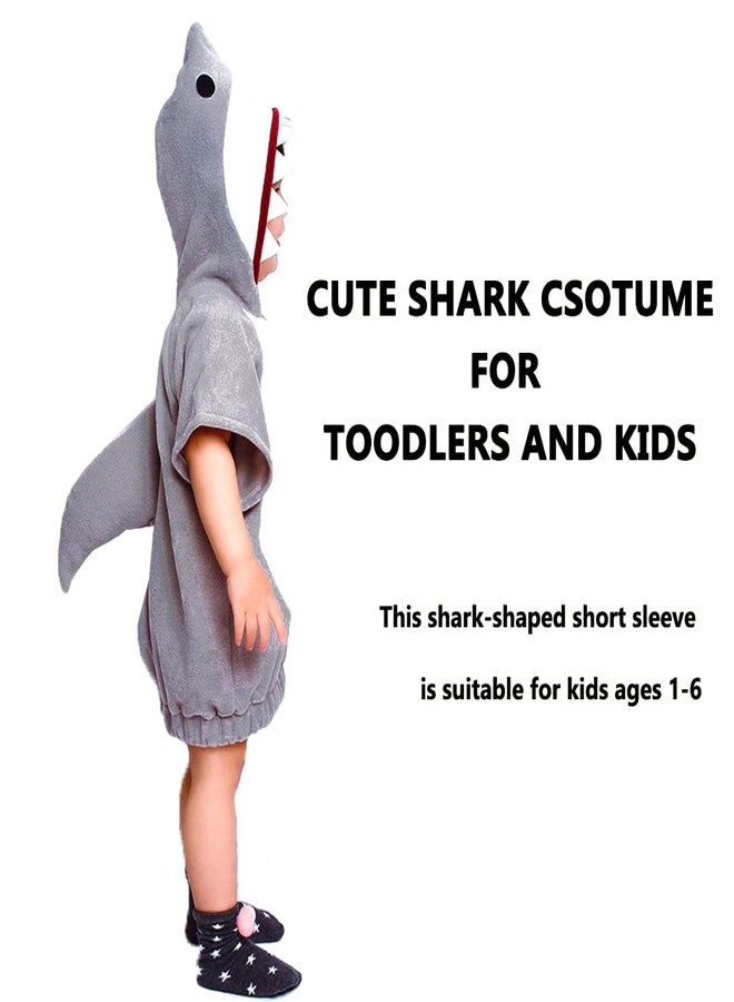 EraSpooky Shark Fleece for Kids Shark Costume Halloween Animal Small - Image 3