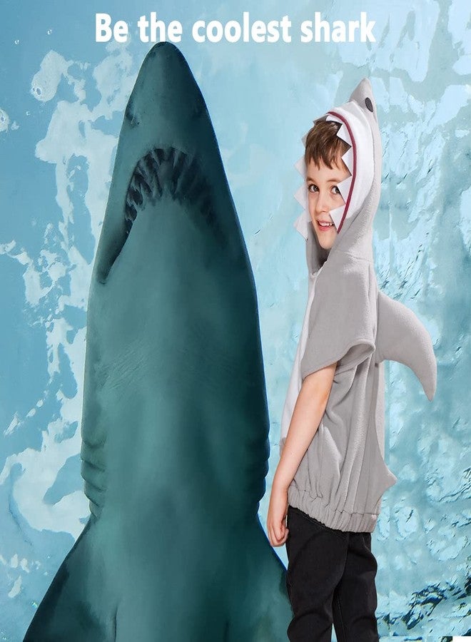 EraSpooky Shark Fleece for Kids Shark Costume Halloween Animal Small - Image 5