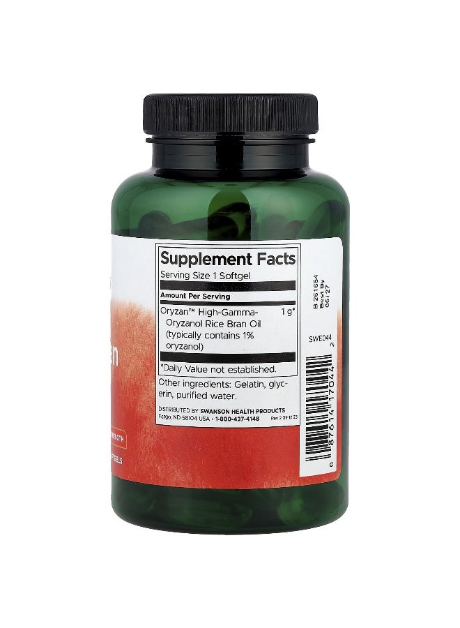SWANSON سوانسون، زيت نخالة الأرز أوريزان™، 1,000 ملغ، 90 كبسولة لينة - Image 2