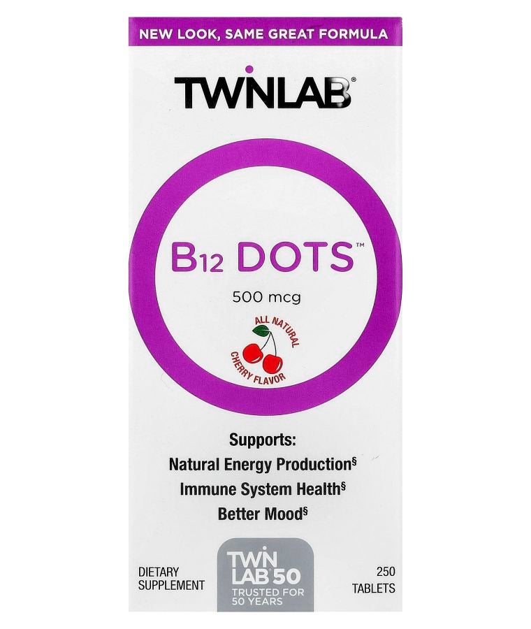 B12 Dots™ Cherry 500 mcg 250 Tablets