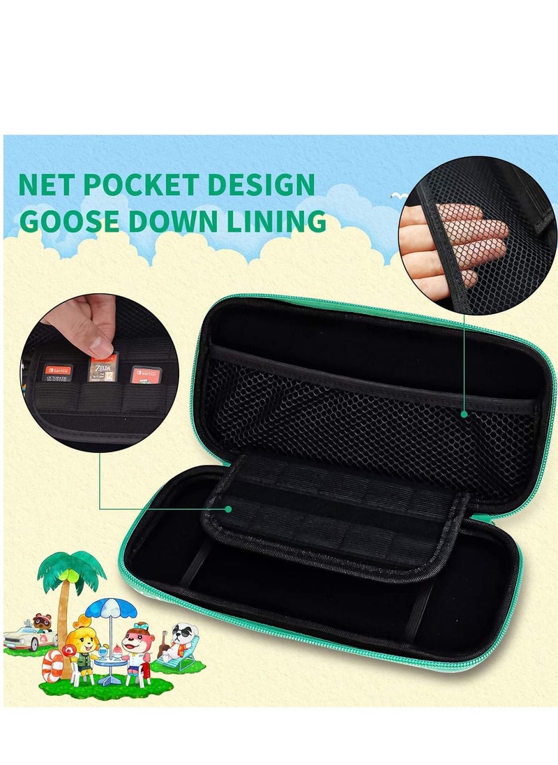 KASTWAVE - Carrying Case for Switch Lite Waterproof Storage Protective Cover Case Pouch Bag for Switch Lite Console Accessories with 10 Game Cartridges - Image 1