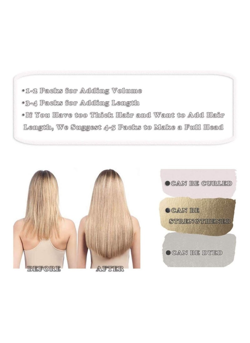 Estelle - Invisible Tape in Hair Extensions Natural Human Hair Extensions 20 Pieces 50 Grams 18in1B - Image 1