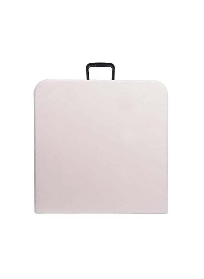 ATM Portable Plastic Folding Table White/Black 62x122x74cm  - Image 3
