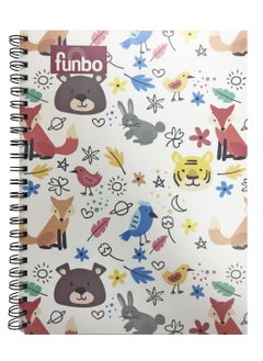 Funbo FUNBO - A4 Size, 80 Sheet Single subject notebook with PP cover (Furry Tales)  - Image 1