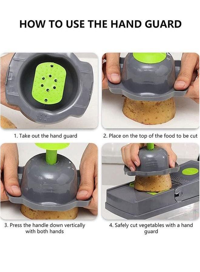 HOMESTAR Vegetable Slicer, All-in-one Kitchen and Fruit Divider, Cutter/grater/slicer, Suitable for Potatoes, Carrots, Cucumbers  - Image 5