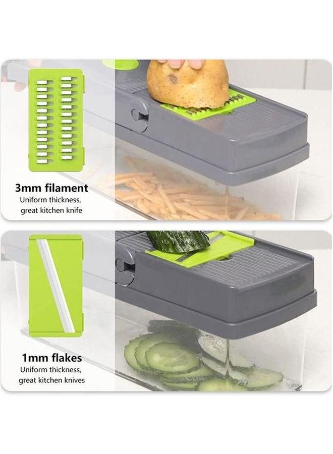HOMESTAR Vegetable Slicer, All-in-one Kitchen and Fruit Divider, Cutter/grater/slicer, Suitable for Potatoes, Carrots, Cucumbers  - Image 2