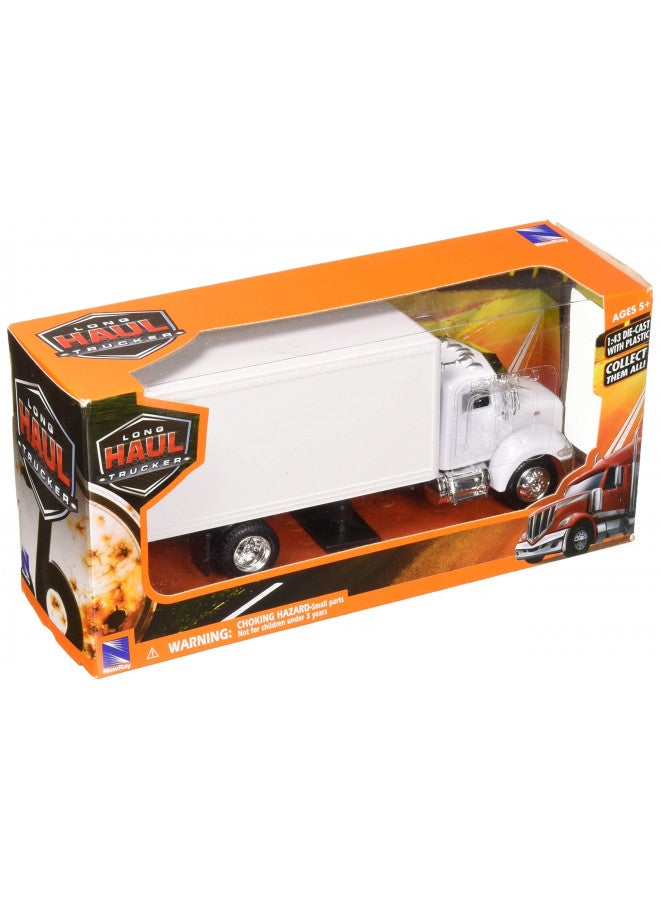 New-Ray 15803D 1: 43 Utility Peterbilt 335 Box Truck White - Image 3