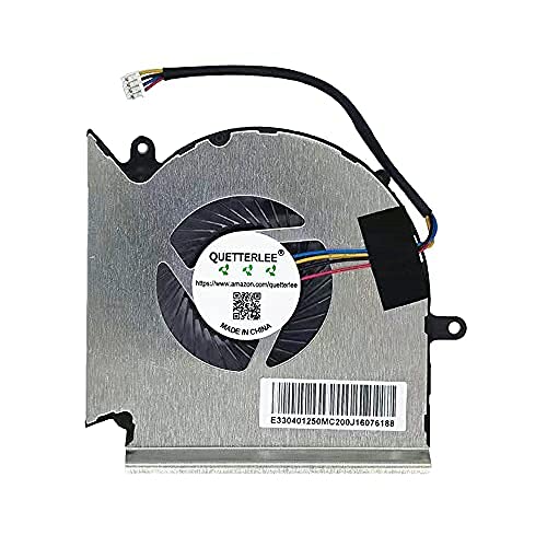 QUETTERLEE Replacement New GPU Cooling Fan for MSI GE63 GL63 GV63 GP63 GP73 GE73 GL73 GE63VR GE63VR-7RE GE63VR-7RF GE73VR GE73VR-7RE GE73VR-7RF MS-16P1 16P7 MS-17C1 Series Fan PAAD06015SL N384 Fan - Image 1