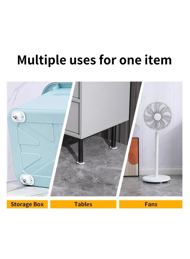 20pcs Self Adhesive Mini Swivel Caster Wheels, Stainless Steel 360 Degree Rotation for Furniture Storage Boxes - Image 5
