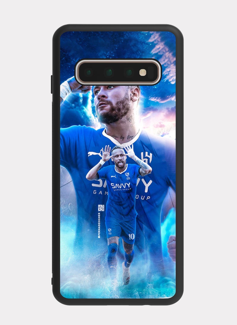 PXLAAT Samsung Galaxy S10 Plus case cover Neymar Alhilal - Image 1