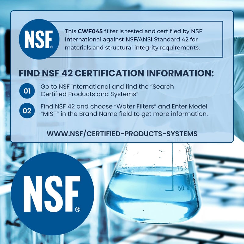 Mist 5231JA2002A Refrigerator Water Filter Replacement for LG LT500P, ADQ72910911, Kenmore 9890, Fridge LFX25974ST â€“ NSF 42 Certified â€“ 3 Pack - Image 5