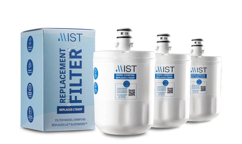 Mist 5231JA2002A Refrigerator Water Filter Replacement for LG LT500P, ADQ72910911, Kenmore 9890, Fridge LFX25974ST â€“ NSF 42 Certified â€“ 3 Pack - Image 1