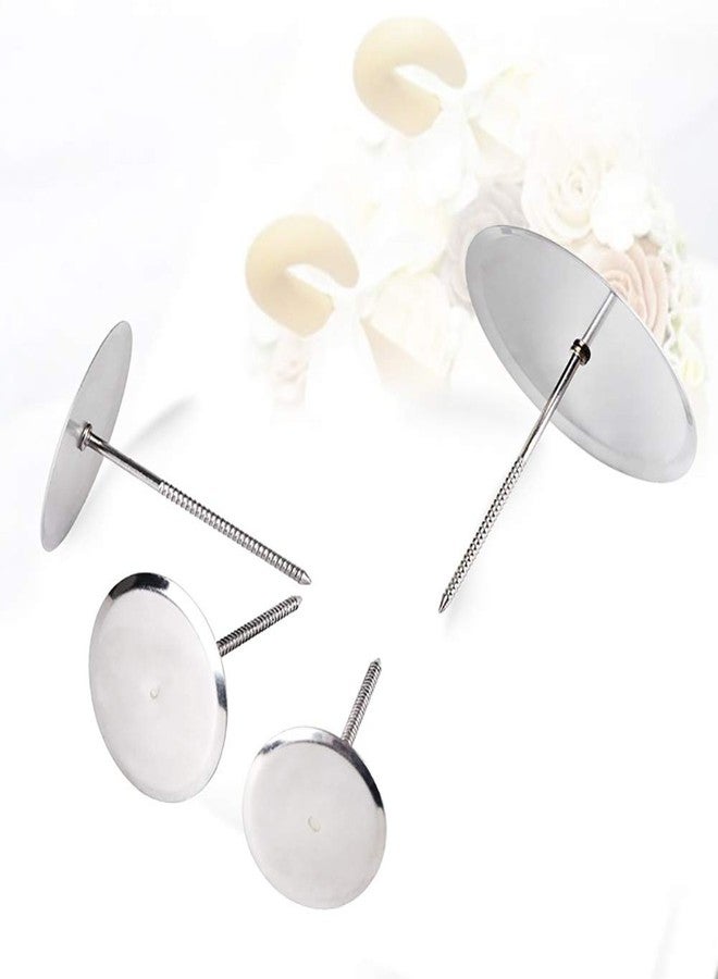 جي شلو مجموعة GSHLLO المكونة من 4 قطع من مسامير تزيين الكيك المصنوعة من الفولاذ المقاوم للصدأ على شكل زهور، أدوات تزيين الكيك والكب كيك - Image 2