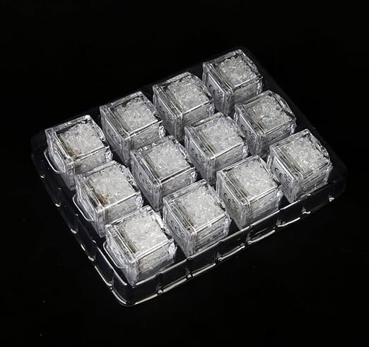 SHOPONIL SHOPONIL LED Ice Cubes for Drinks Resuable Ice Cubes Color Changing Light up Ice Cubes for Home Decor Diwali Romantic Decoration LED Ice Cube Set Diwali Diyas Lights Decor Pack6  - Image 2