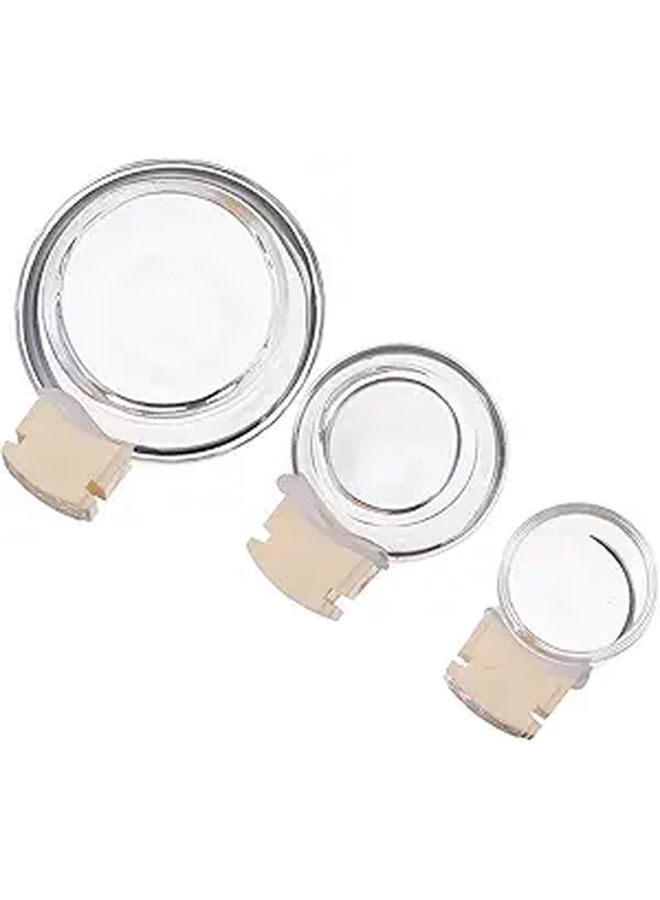 Transparent Bird Food Cup Water Cup And Bath Feeder Set Easy To Install - Image 1