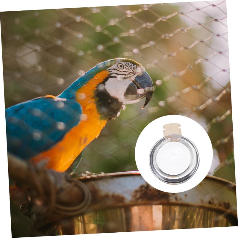 Transparent Bird Food Cup Water Cup And Bath Feeder Set Easy To Install - Image 4