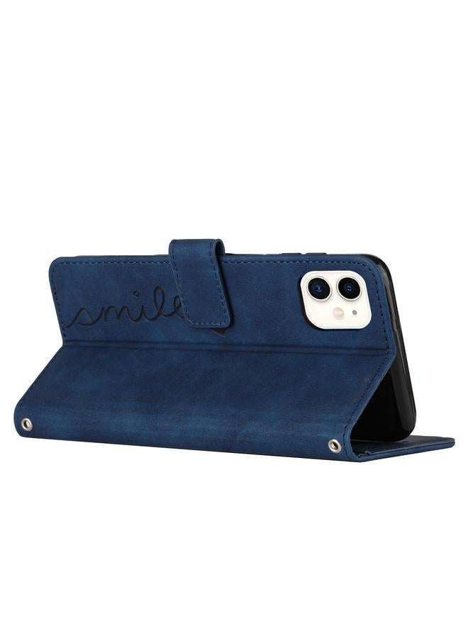 زبون جراب هاتف iPhone 11 مصنوع من الجلد بنمط قلب مع حبل - Image 3