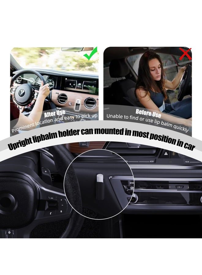 K TOMOTO [2 Pack] Compatible with Chapstick Holder & Lip Balm Holder Car Accessories for Women Interior [Space Saving, Strong Adhesive, Prevent Melting in Heat] - Image 3