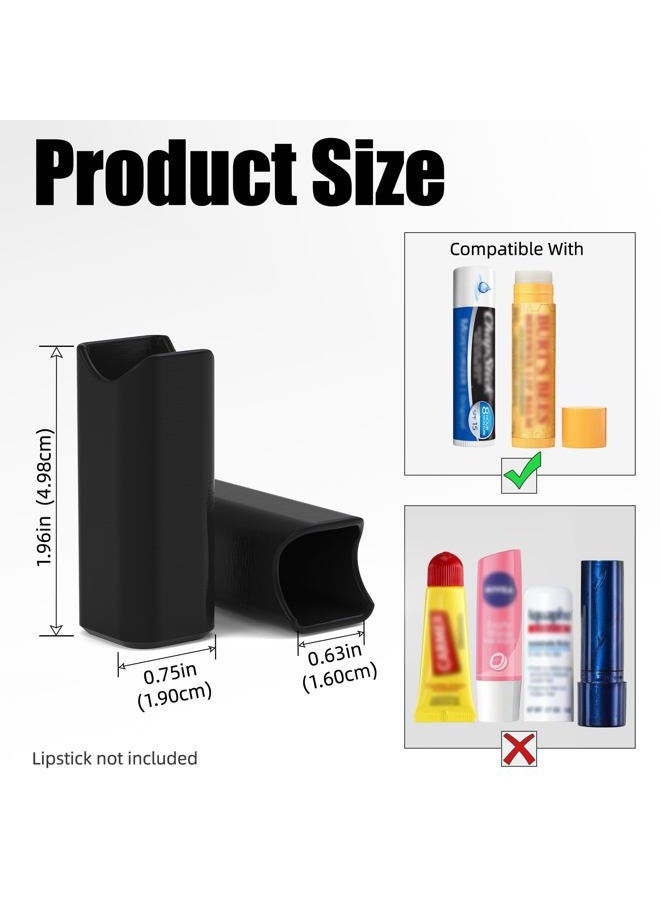 K TOMOTO [2 Pack] Compatible with Chapstick Holder & Lip Balm Holder Car Accessories for Women Interior [Space Saving, Strong Adhesive, Prevent Melting in Heat] - Image 2