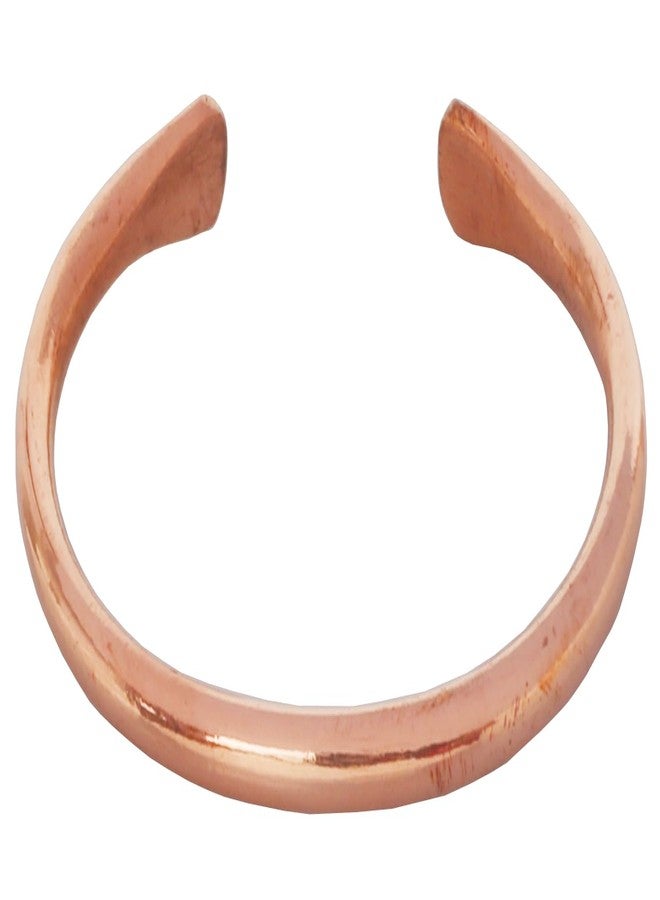 تتش ستون سوار Touchstone المصنوع يدويًا على يد حرفيين مهرة، مصبوب بشكل جميل ورائع، مصنوع يدويًا من النحاس النقي عالي الجودة بلون طبيعي للنساء والرجال. - Image 1