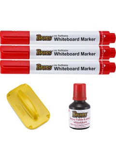 Refillable Red Board Pen Ink Eraser Set