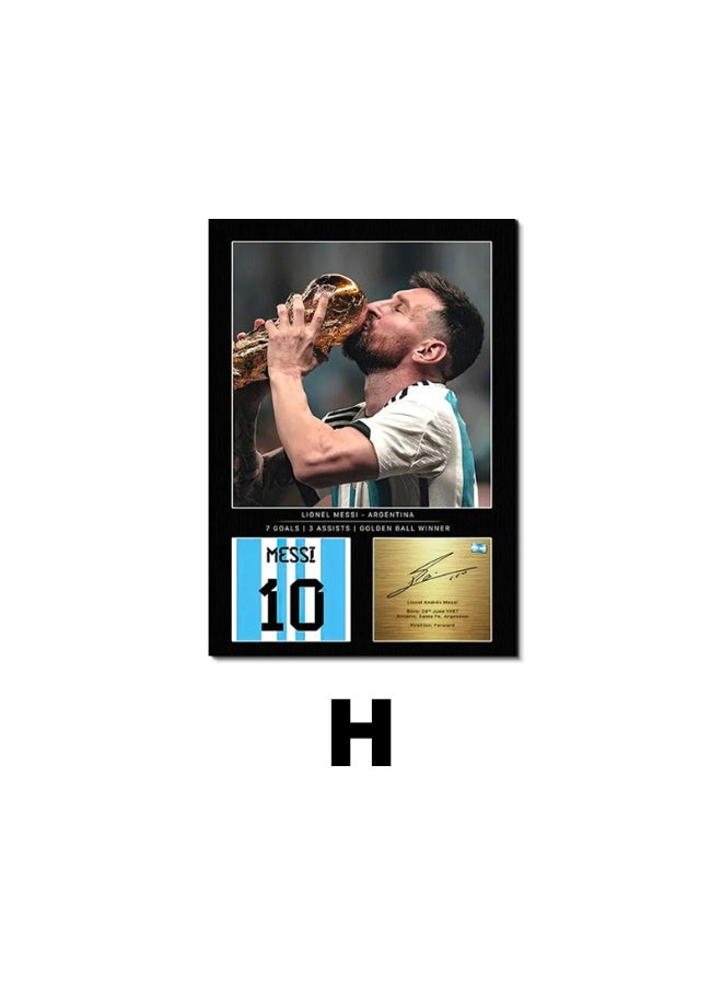 Nariele New football Star Frameless Home Decoration Wall Painting Poster