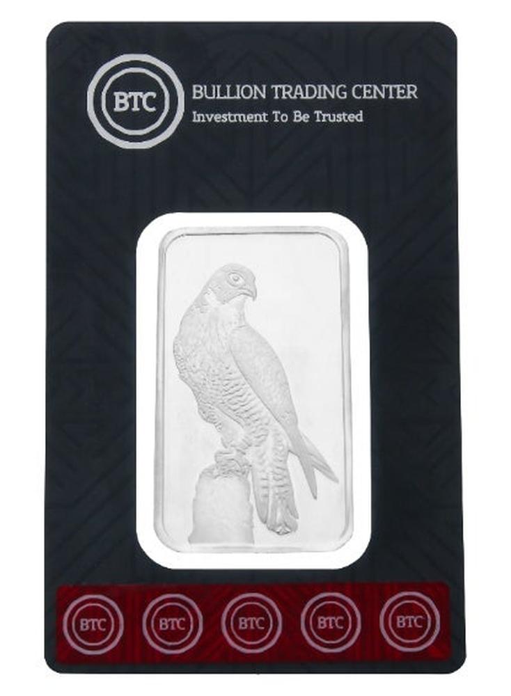 BTC 100 Grams The Falcon Silver Bar - Image 1